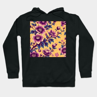 Purple Flowers Hoodie